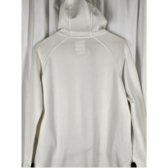 NIKE TECH CAPE HOODIE JACKET WOMAN'S SIZE LARGE, WHITE, OVERSIZED WINDRUNNER - Picture 3 of 16